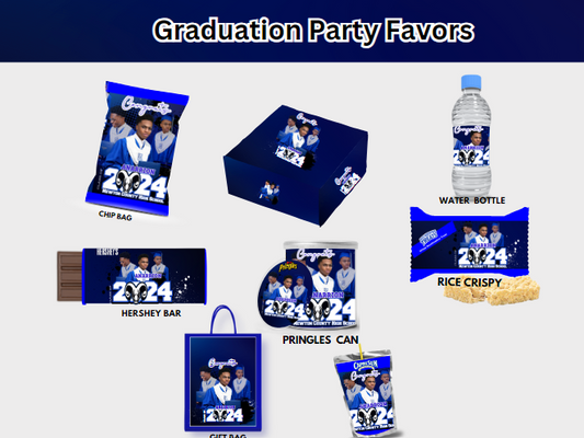 Editable Graduation Party Favor Templates